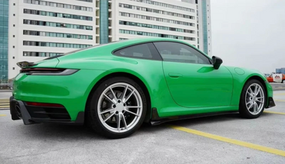 Porsche 911 992 Carrera & Targa - Carbon Fiber Finned Side Skirt Extensions