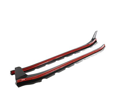 Porsche 911 992 Carrera & Targa - Carbon Fiber Finned Side Skirt Extensions