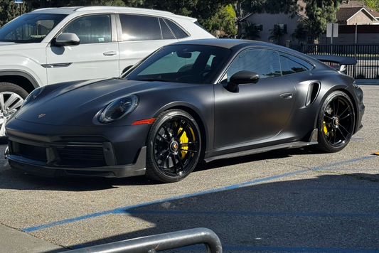 Porsche 911 992 - Carbon Fiber Finned Side Skirt Extensions