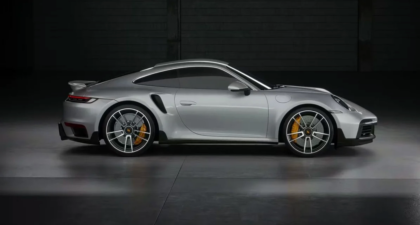 Porsche 911 992 - Carbon Fiber Finned Side Skirt Extensions