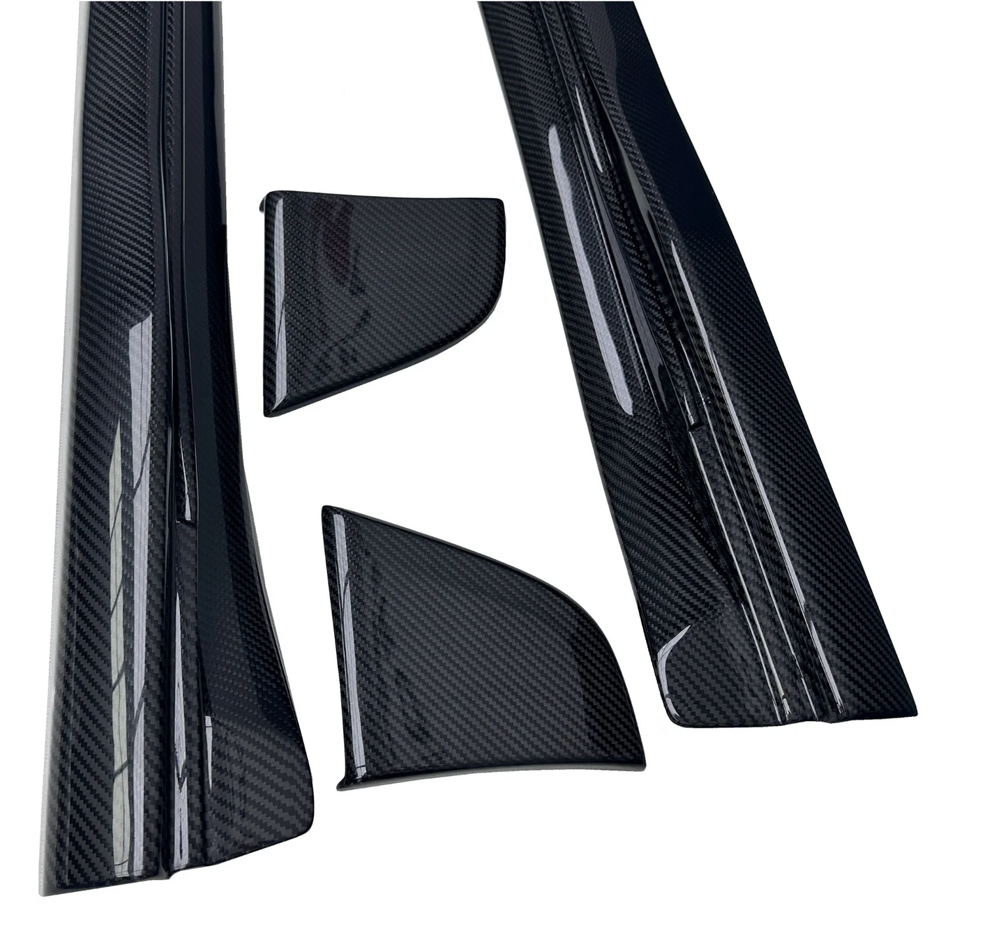 Porsche 911 992 - Carbon Fiber Finned Side Skirt Extensions