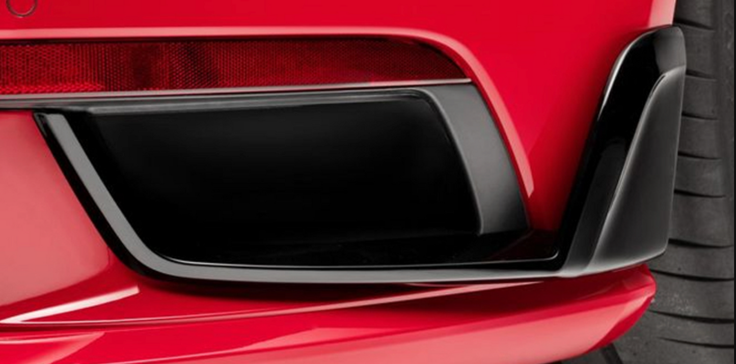 Porsche 911 992 Turbo S - Carbon Fiber Rear Side Splitter Canards