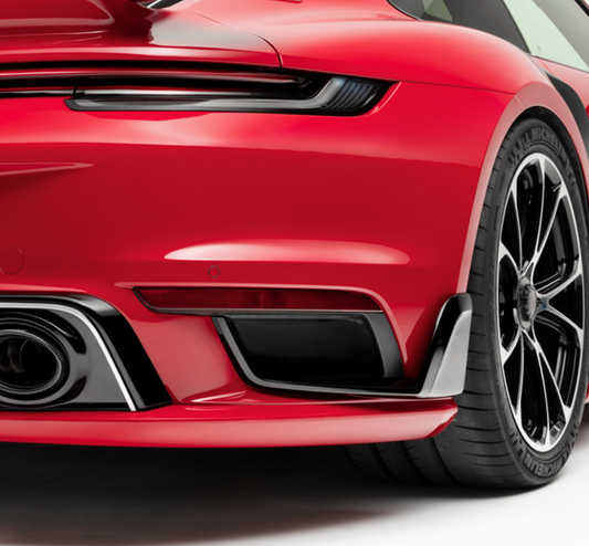Porsche 911 992 Turbo S - Carbon Fiber Rear Side Splitter Canards