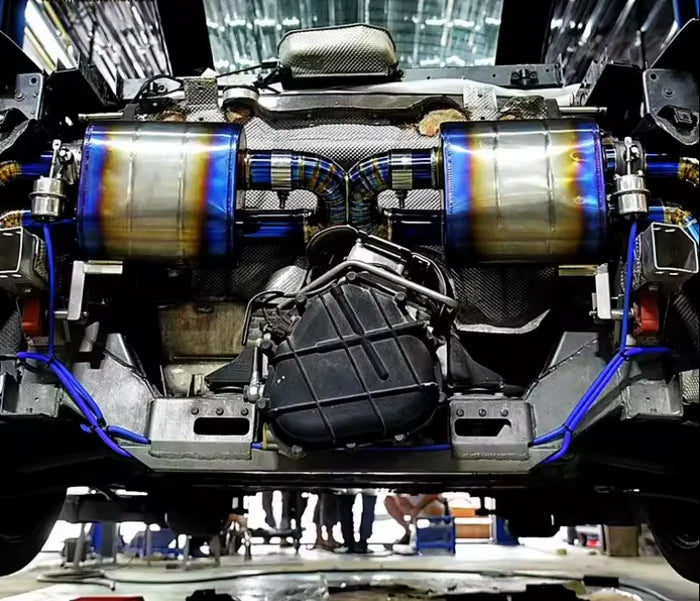 Audi R8 Gen 1 V8 4.2 – Titanium Valved Exhaust System with Muffler