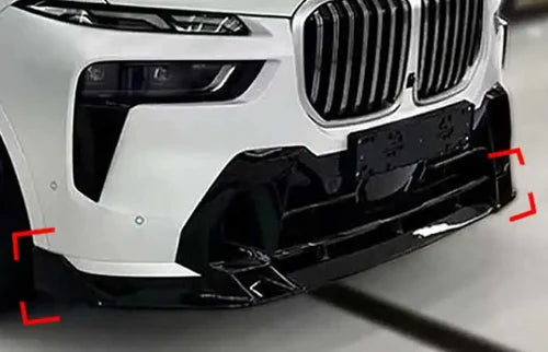 BMW X7 G07 (2019–2026) - Gloss Black ABS 3-Piece Front Lip