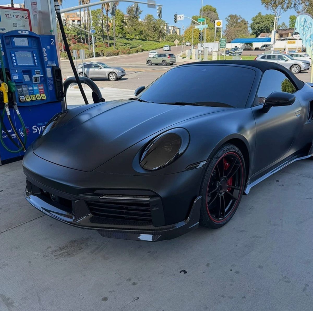 Porsche 911 992 Turbo S (2019–2023) – Dry Carbon Fiber Front Bumper Lip Spoiler