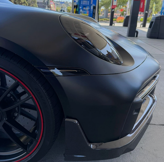 Porsche 911 992 Turbo S (2019–2023) – Dry Carbon Fiber Front Bumper Lip Spoiler