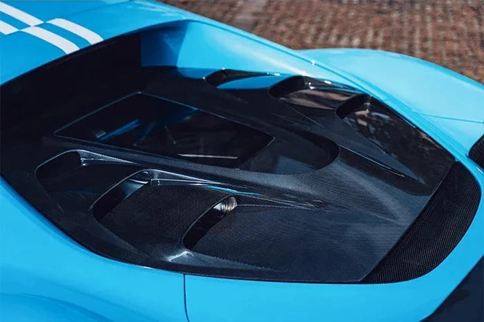 Ferrari 296 GTB - Carbon Fiber Engine Tail Transparent Window Cover