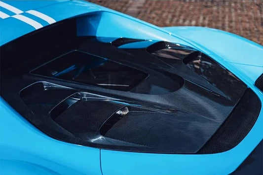 Ferrari 296 GTB - Carbon Fiber Engine Tail Transparent Window Cover