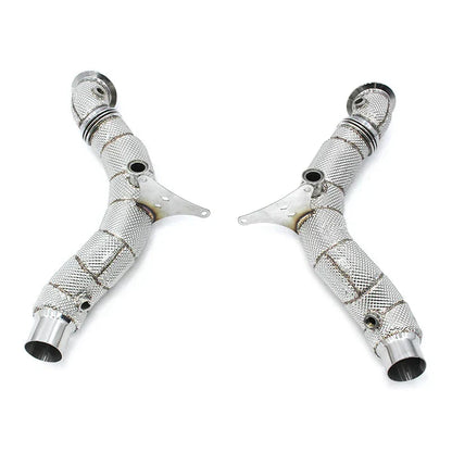 Ferrari F8 Tributo – High Performance Cat-Less Exhaust Downpipes