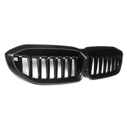 BMW G20 3 Series - Carbon Fiber Single Slat Front Grilles