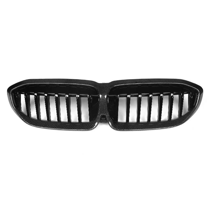 BMW G20 3 Series - Carbon Fiber Single Slat Front Grilles