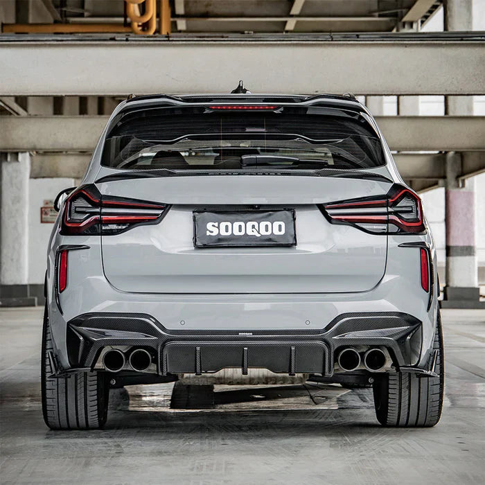 BMW F97 X3M LCI - SQ Carbon Fiber Rear Diffuser