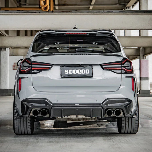 BMW F97 X3M LCI - SQ Carbon Fiber Rear Diffuser