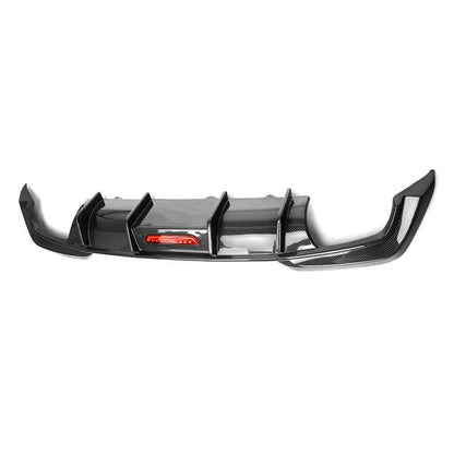 BMW G20 3 Series - TK Style Carbon Fiber Rear Diffuser w/ Brake Light
