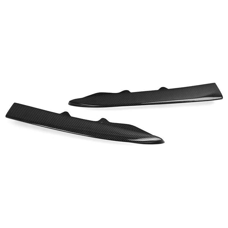 BMW F30 3 Series - V Style Carbon Fiber Rear Canard Splitters