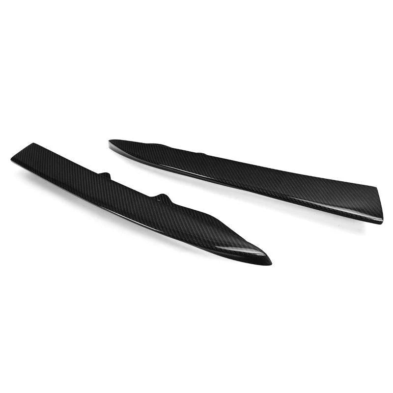 BMW F30 3 Series - V Style Carbon Fiber Rear Canard Splitters