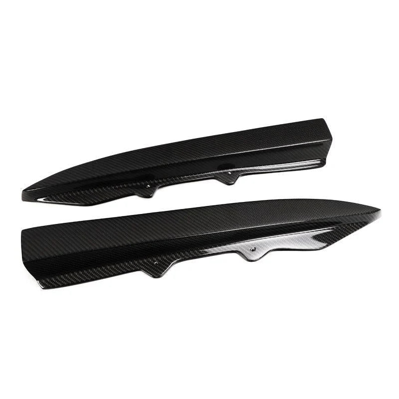 BMW F30 3 Series - V Style Carbon Fiber Rear Canard Splitters