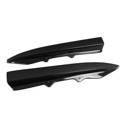 BMW F30 3 Series - V Style Carbon Fiber Rear Canard Splitters