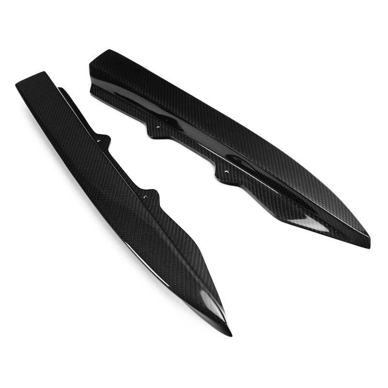 BMW F30 3 Series - V Style Carbon Fiber Rear Canard Splitters