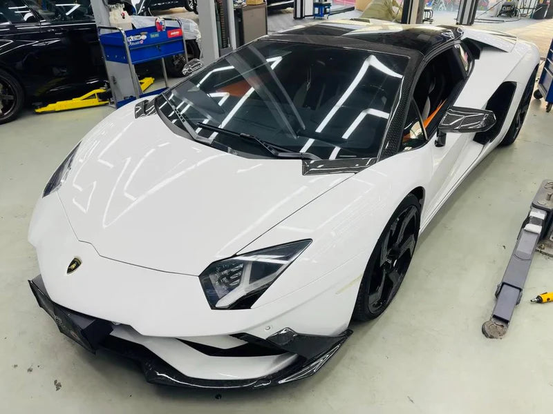 Lamborghini Aventador LP740 - Carbon Fiber OEM Style Front Lip and Diffuser