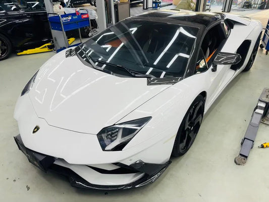 Lamborghini Aventador LP740 - Carbon Fiber OEM Style Front Lip and Diffuser