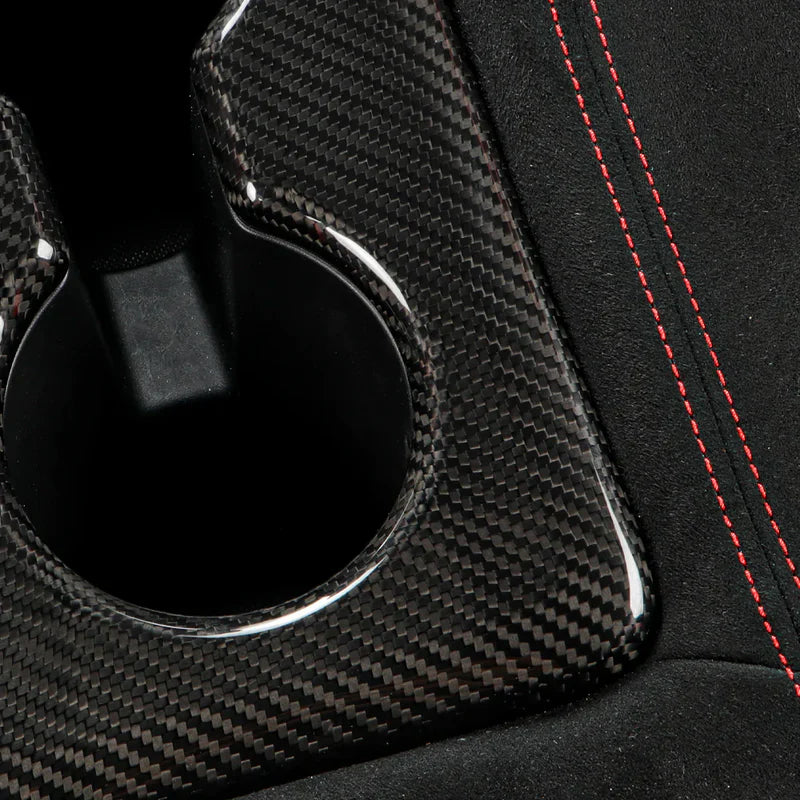Honda Civic Type R FL5 (2023+) – Carbon Fiber Rear Cup Holder Cover