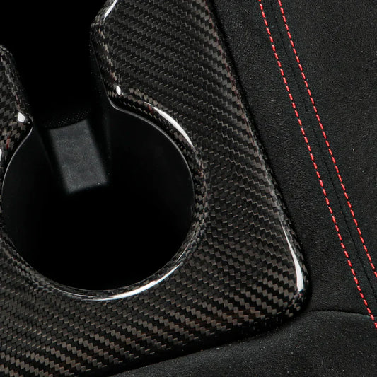 Honda Civic Type R FL5 (2023+) – Carbon Fiber Rear Cup Holder Cover