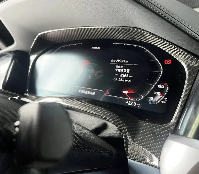 BMW G80 M3/G82/G83 M4 Carbon Fiber Instrumental Cluster Trim