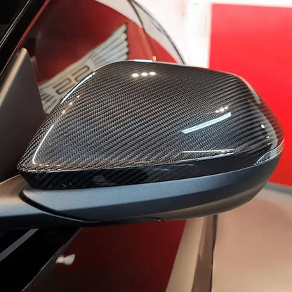 Audi Q8 / RS Q8 - Prepreg Carbon Fiber OEM Style Mirror Caps