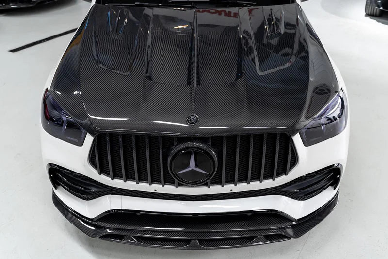 Mercedes Benz GLE W167/C167 350/450/580/53/63 (2020–2025) - Carbon Fiber Vented Hood