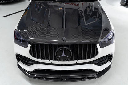 Mercedes Benz GLE W167/C167 350/450/580/53/63 (2020–2025) - Carbon Fiber Vented Hood