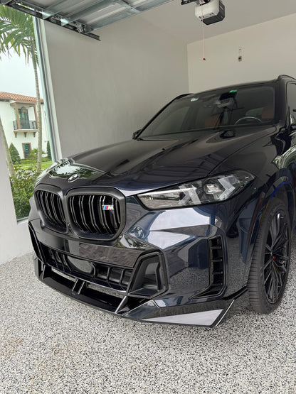BMW X5 G05 LCI (2024–2026) - V Style Front Bumper Lip Lower Splitter Spoiler for M Sport