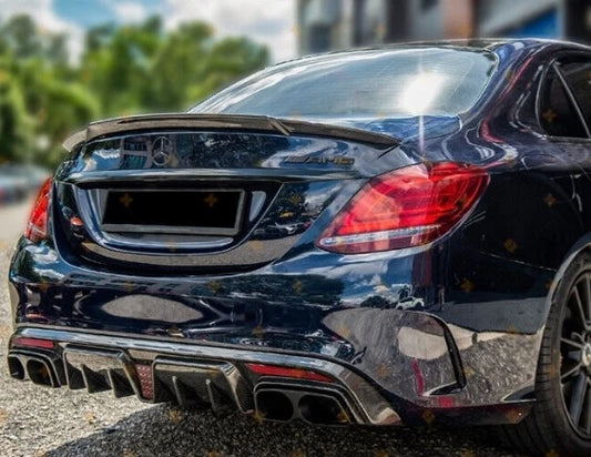 Mercedes C43 / C63 (2015–2021) – Carbon Fiber Rear Brake Light Diffuser