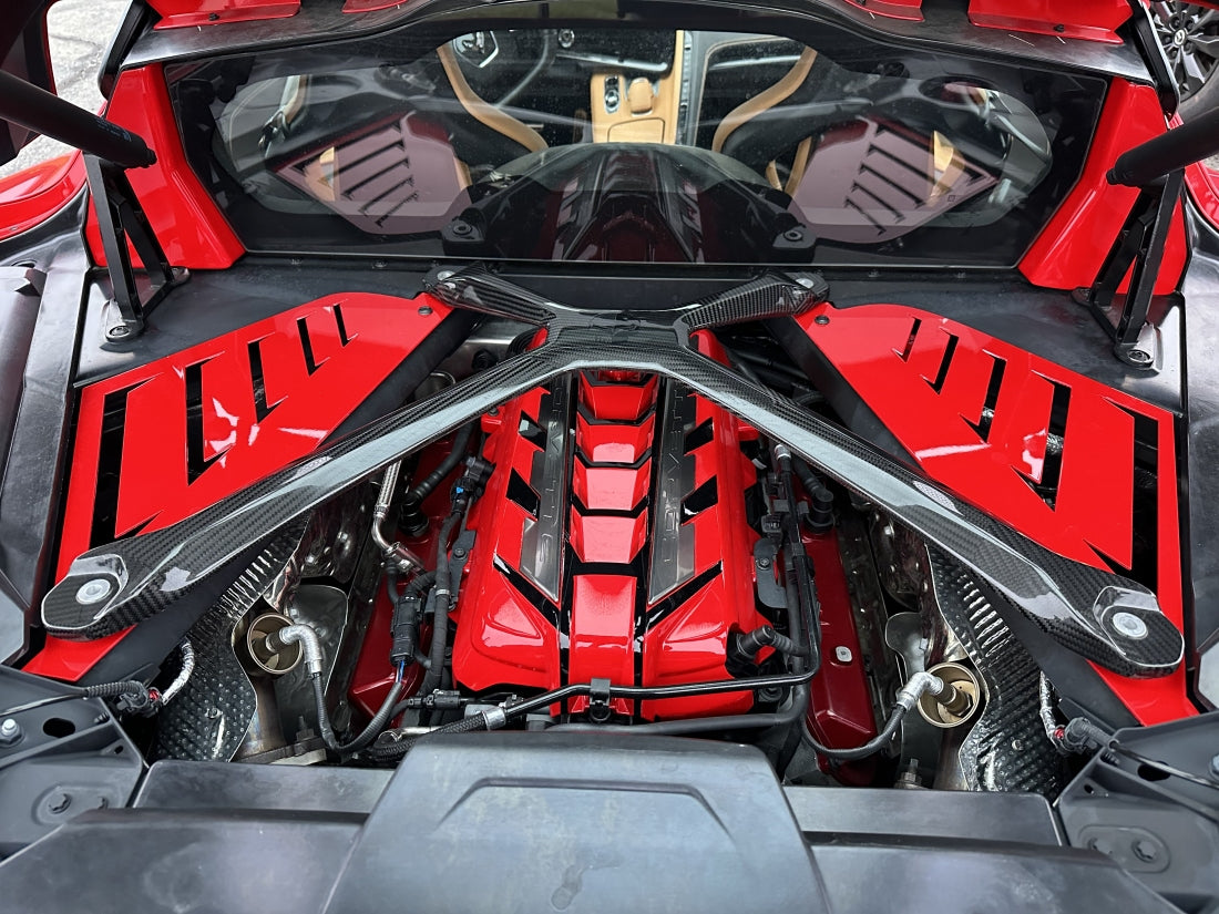 Corvette C8 Z51 Z06 Z07 – Carbon Fiber Engine Bay X Brace