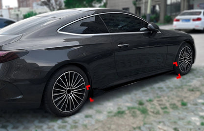 Mercedes CLE A236/C236 & CLE53 - Gloss Black Side Skirt Extensions