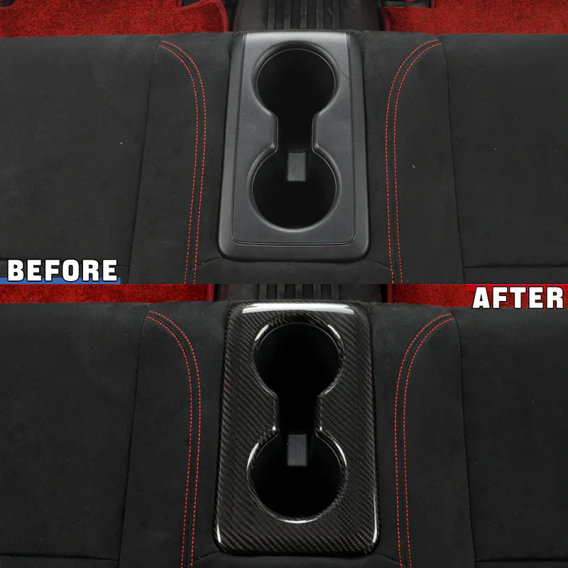 Honda Civic Type R FL5 (2023+) – Carbon Fiber Rear Cup Holder Cover