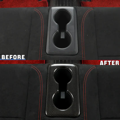 Honda Civic Type R FL5 (2023+) – Carbon Fiber Rear Cup Holder Cover