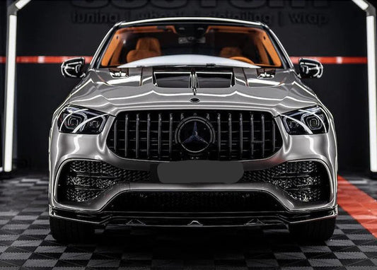 Mercedes-Benz W167 GLE 2020+ GTR Style Black Front Grille | GLE350, GLE450, GLE580, AMG GLE53 & GLE63