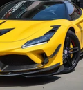 Ferrari F8 Tributo - Carbon Fiber Front Splitter Canards