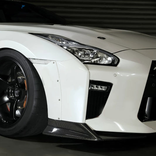 Nissan GT-R R35 - Carbon Fiber Front Side Splitter Lip