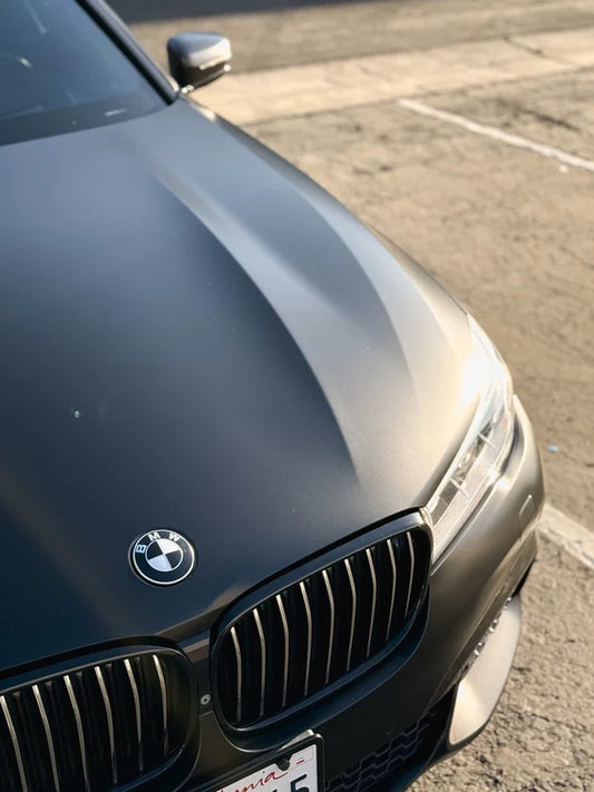 Black BMW Roundel Emblem Set (7-Piece)