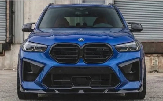 BMW X5M/X6M LCI - Gloss Black LT Style Front Bumper Lip Splitter