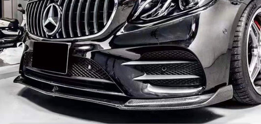 Mercedes-Benz E-Class W213 - FD Style Carbon Fiber Front Bumper Lip Spoiler
