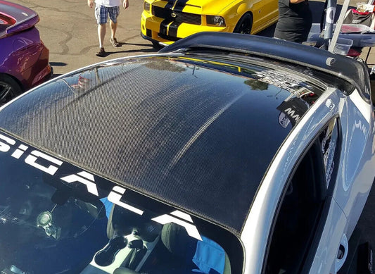 Ford Mustang S550 / S650 - Dry Carbon Fiber Tape-On Roof Panel Cover