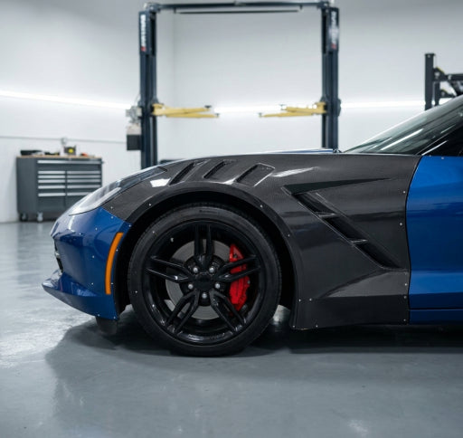 Chevrolet Corvette C7 Stingray / Z06 (2014–2019) - Carbon Fiber Vented Front Fenders