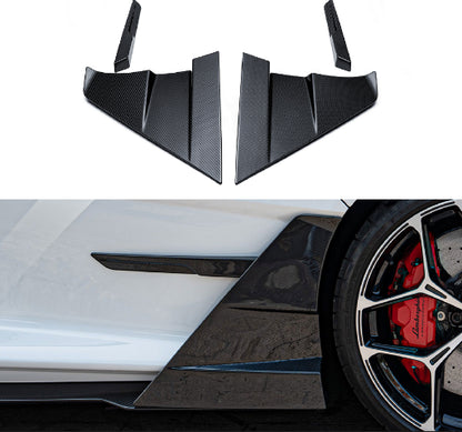 Lamborghini Revuelto - MSY Style Prepreg Dry Carbon Fiber Side Skirt Flap Trims