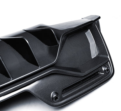 Ferrari 296 GTB / GTS - PT Prepreg Dry Carbon Fiber Rear Diffuser Spoiler