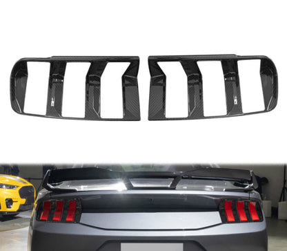 Ford Mustang S650 (2024+) - Real Carbon Fiber Rear Taillight Outer Light Covers