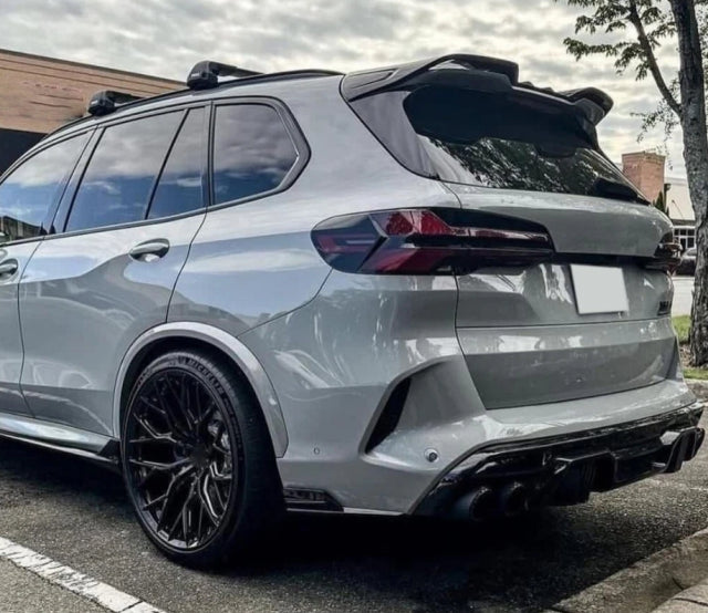 BMW X5M LCI - Gloss Black Rear Roof Spoiler Wing Extension